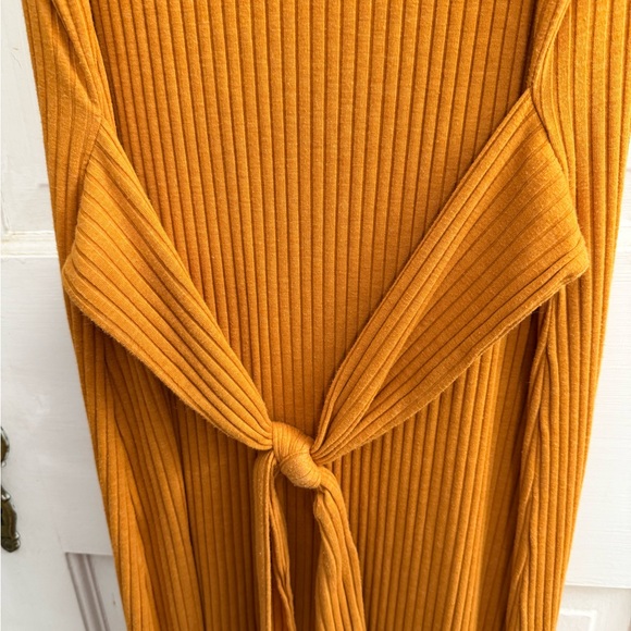 LOFT Ribbed Orange Dress - Picture 2 of 5